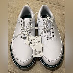 Adidas Mens MC80 Golf Shoes Sz 9.5 M White Green Leather JH6144 Adidas Boost NEW